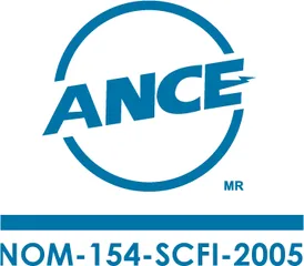 Logotipo de ANCE con la norma NOM-154-SCFI-2005